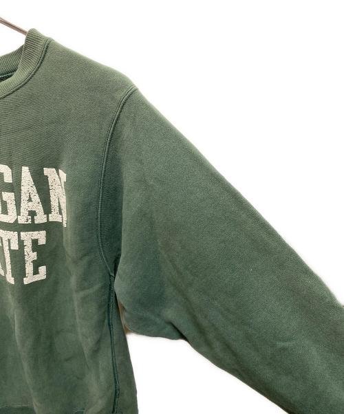 Champion REVERSE WEAVE（チャンピオン リバース ウィーブ）Champion REVERSE WEAVE (チャンピオン リバース ウィーブ) 90's カレッジスウェット グリーン サイズ:Ｍの古着・服飾アイテム