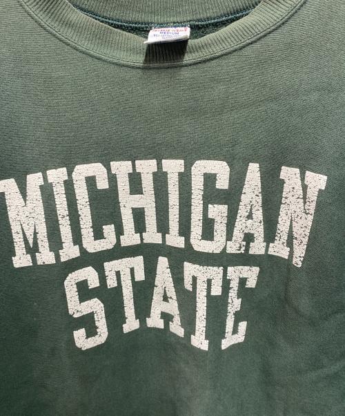 Champion REVERSE WEAVE（チャンピオン リバース ウィーブ）Champion REVERSE WEAVE (チャンピオン リバース ウィーブ) 90's カレッジスウェット グリーン サイズ:Ｍの古着・服飾アイテム