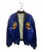 USEDユーズド）の古着「KOREA Souvenir Jacket スーベニアジャケット スカジャン」｜ブルー