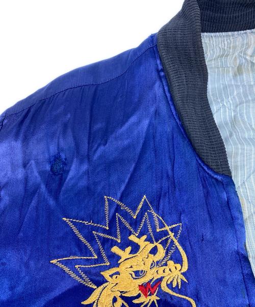 USED（ユーズド）USED (ユーズド) KOREA Souvenir Jacket スーベニアジャケット スカジャン ブルー サイズ:サイズ詳細参照の古着・服飾アイテム