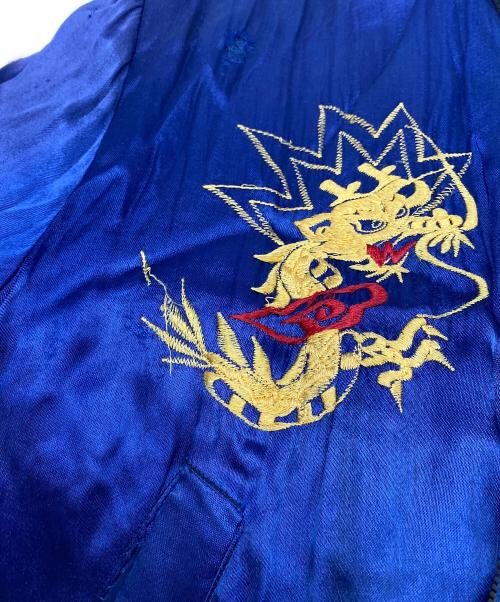 USED（ユーズド）USED (ユーズド) KOREA Souvenir Jacket スーベニアジャケット スカジャン ブルー サイズ:サイズ詳細参照の古着・服飾アイテム