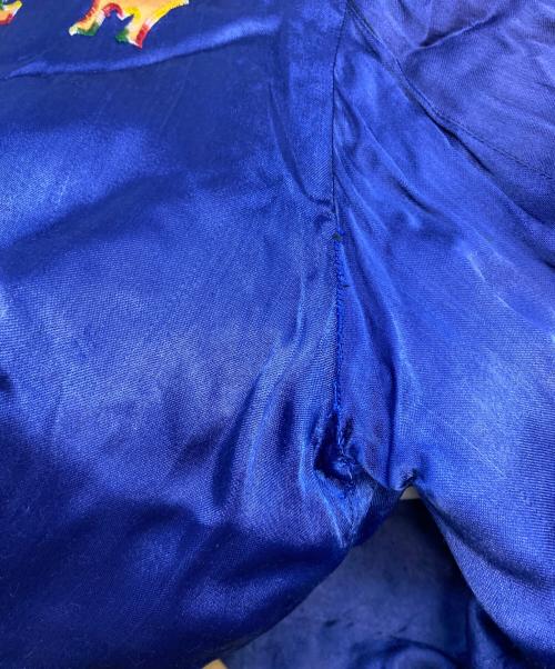 USED（ユーズド）USED (ユーズド) KOREA Souvenir Jacket スーベニアジャケット スカジャン ブルー サイズ:サイズ詳細参照の古着・服飾アイテム