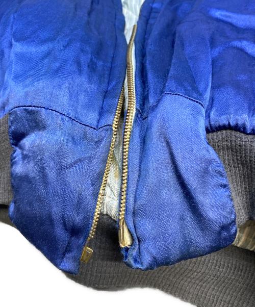 USED（ユーズド）USED (ユーズド) KOREA Souvenir Jacket スーベニアジャケット スカジャン ブルー サイズ:サイズ詳細参照の古着・服飾アイテム