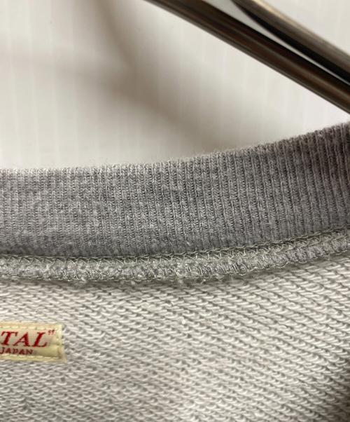 KAPITAL（キャピタル）KAPITAL (キャピタル) スマイリーエルボーパッチクルーネックスウェット グレー サイズ:2の古着・服飾アイテム