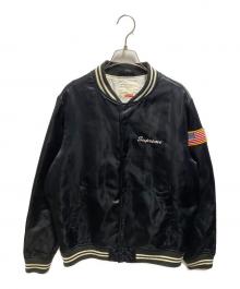 SUPREME（シュプリーム）の古着「Satin Club Jacket」｜ブラック