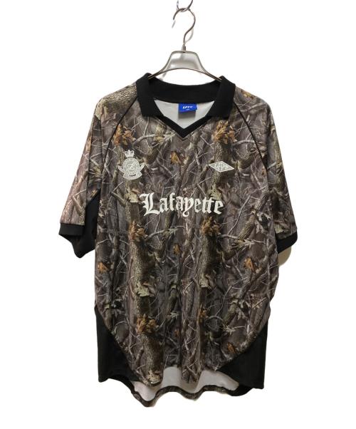 LFYT（エルエフワイティー）LFYT (エルエフワイティー) EMBLEM SOCCER JERSEY ブラック サイズ:ＸＸＬの古着・服飾アイテム