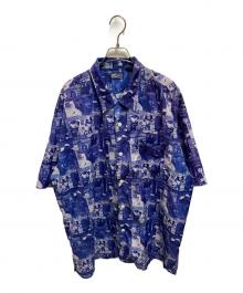 ENYCE BRAND（エニーチェ）の古着「総柄半袖シャツ」｜ブルー