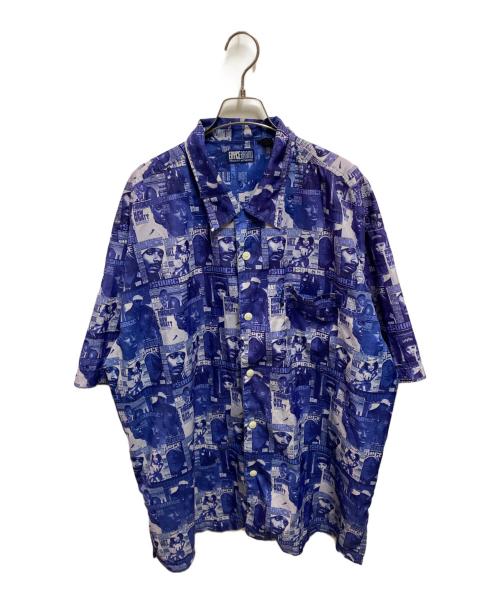 ENYCE BRAND（エニーチェ）ENYCE BRAND (エニーチェ) 総柄半袖シャツ ブルー サイズ:XXLの古着・服飾アイテム