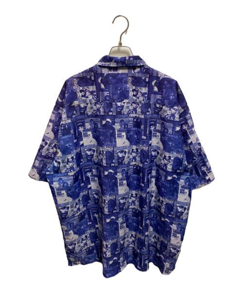 ENYCE BRAND（エニーチェ）ENYCE BRAND (エニーチェ) 総柄半袖シャツ ブルー サイズ:XXLの古着・服飾アイテム