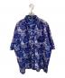 ENYCE BRAND（エニーチェ）の古着「総柄半袖シャツ」｜ブルー