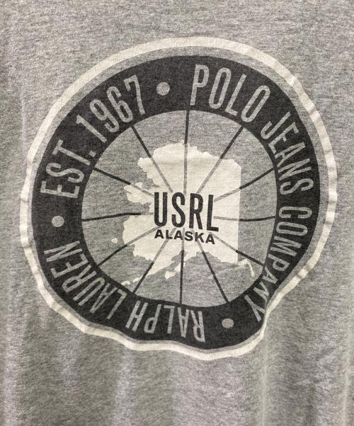 POLO JEANS（ポロジーンズ）POLO JEANS (ポロジーンズ) 00's 両面プリントTシャツ グレー サイズ:XLの古着・服飾アイテム
