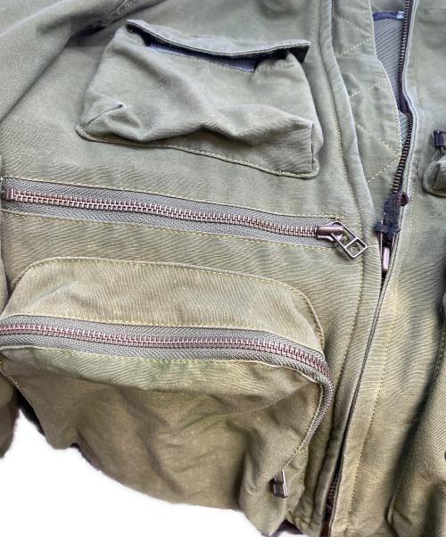 harold'sgear（ハロルズギア）harold'sgear (ハロルズギア) ショート丈フィッシングジャケット グリーン サイズ:Ｍの古着・服飾アイテム