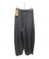 Curensology (カレンソロジー) ウールストレッチドロストパンツストライプワイドスラックス グレー サイズ:free 未使用品：10000円