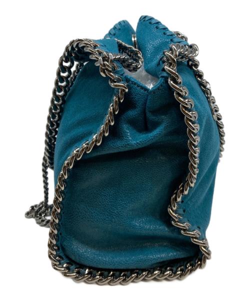 STELLA McCARTNEY（ステラマッカートニー）STELLA McCARTNEY (ステラマッカートニー) FALABELLA SHAGGY DEER MINI TOTE ブルーの古着・服飾アイテム