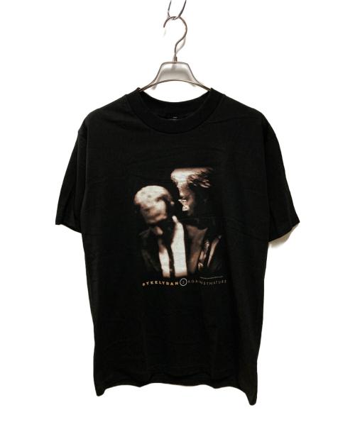 giant（ジャイアント）giant (ジャイアント) Tシャツ 00's STEELYDAN 2 AGAINSTNATURE ブラック サイズ:Lの古着・服飾アイテム