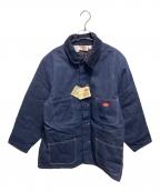 Dickiesディッキーズ）の古着「80's デニムカバーオール ブランケット デッドストック」｜インディゴ