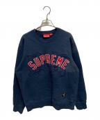 SUPREMEシュプリーム）の古着「kanji logo crewneck」｜ネイビー