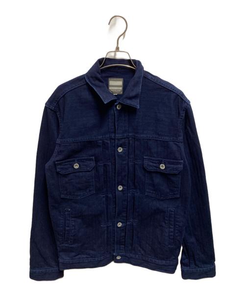MOMOTARO JEANS（桃太郎ジーンズ）MOMOTARO JEANS (桃太郎ジーンズ) ヘリンボーンジャケット インディゴ サイズ:38の古着・服飾アイテム