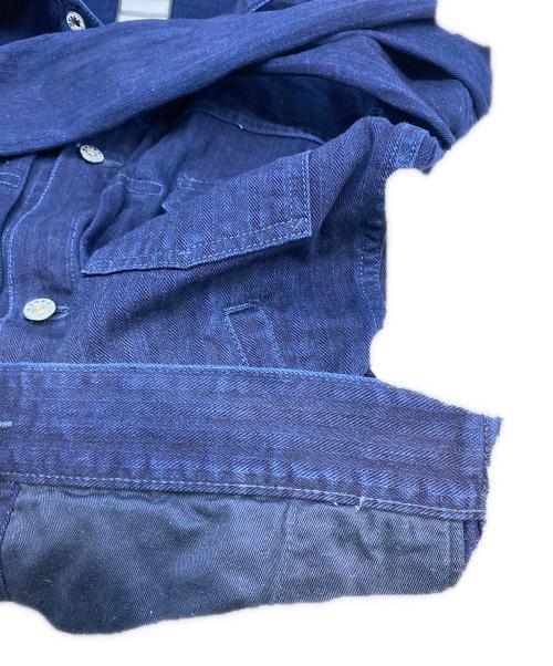 MOMOTARO JEANS（桃太郎ジーンズ）MOMOTARO JEANS (桃太郎ジーンズ) ヘリンボーンジャケット インディゴ サイズ:38の古着・服飾アイテム