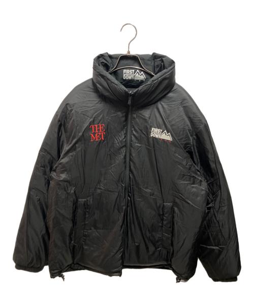 FIRST DOWN（ファーストダウン）FIRST DOWN (ファーストダウン) THE MET (ザメット) kinetics (キネティックス) ダウンジャケット ブラック サイズ:XXLの古着・服飾アイテム