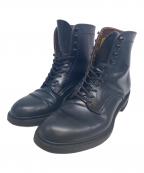makersメイカーズ）の古着「PLANE BOOTS コードバン」｜ネイビー