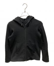 DESCENTE（デサント）の古着「フュージョンニットフーディ」｜ブラック