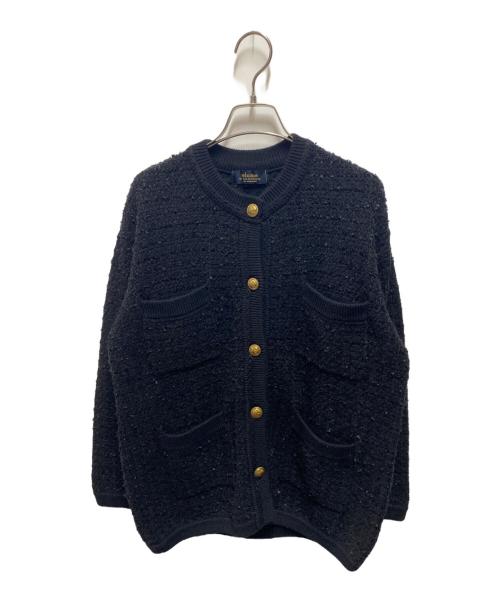 JOURNAL STANDARD relume（ジャーナルスタンダード レリューム）JOURNAL STANDARD relume (ジャーナルスタンダード レリューム) TWEEDYニットジャケット ブラック サイズ:FREEの古着・服飾アイテム