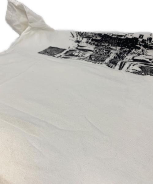 stussy（ステューシー）stussy (ステューシー) HIDEOUT 30周年 スカルプリントTシャツ ホワイト サイズ:Mの古着・服飾アイテム