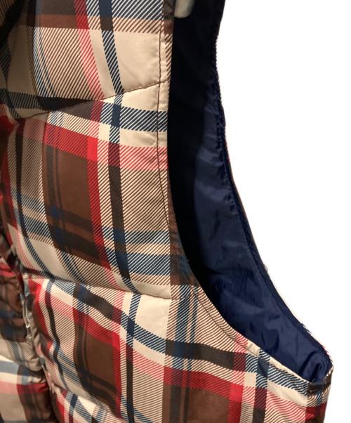 A BATHING APE（アベイシングエイプ）A BATHING APE (アベイシングエイプ) ラブジェネチェックダウンベスト ベージュ サイズ:Ｍの古着・服飾アイテム
