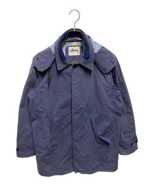 stussy（ステューシー）stussy (ステューシー) SOUTIEN COLLAR COAT ネイビー サイズ:ＸＬの古着・服飾アイテム