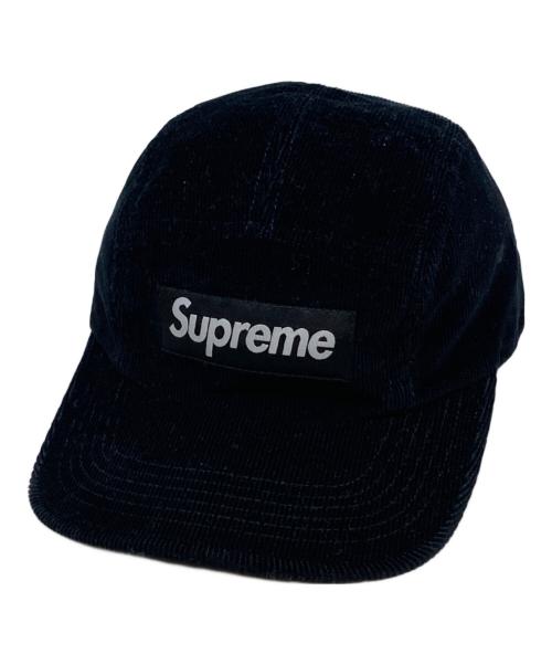 SUPREME（シュプリーム）SUPREME (シュプリーム) Corduroy Camp Cap ブラックの古着・服飾アイテム