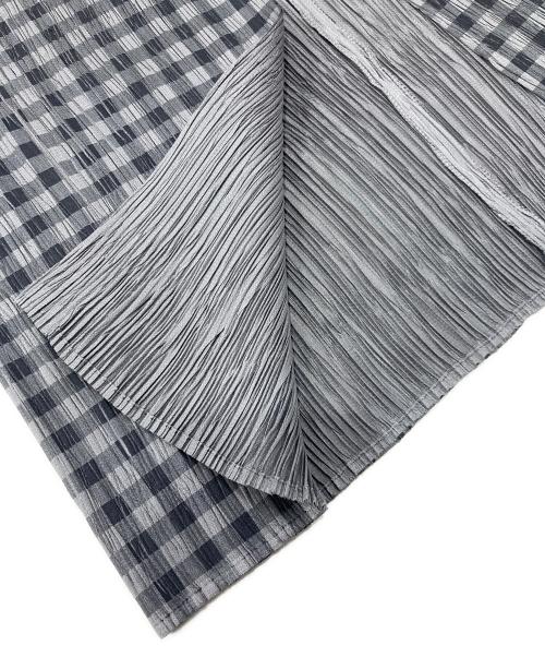 PLEATS PLEASE（プリーツプリーズ）PLEATS PLEASE (プリーツプリーズ) プリーツカーディガン グレー サイズ:3の古着・服飾アイテム