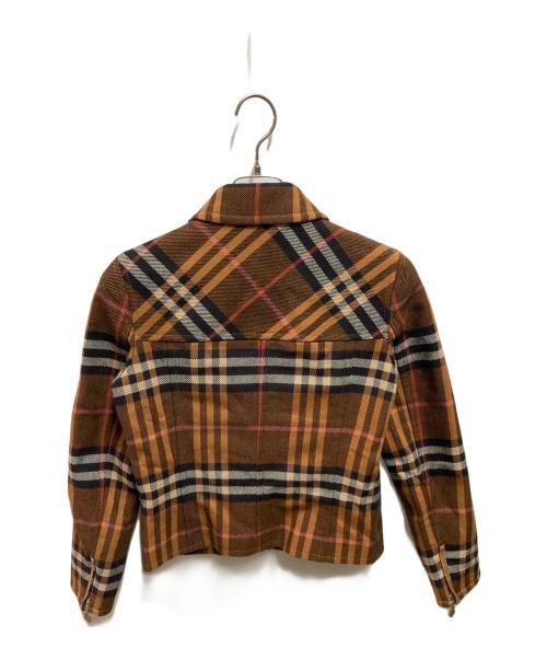 BURBERRY BLUE LABEL（バーバリー ブルー レーベル）BURBERRY BLUE LABEL (バーバリー ブルー レーベル) コットンジャケット ブラウン サイズ:38の古着・服飾アイテム