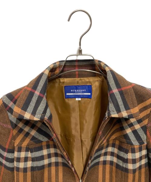BURBERRY BLUE LABEL（バーバリー ブルー レーベル）BURBERRY BLUE LABEL (バーバリー ブルー レーベル) コットンジャケット ブラウン サイズ:38の古着・服飾アイテム