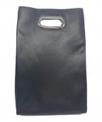 SOFTHYPHENソフトハイフン）の古着「FAUX LEATHER EYELET HANDLE BAG」｜ブラック