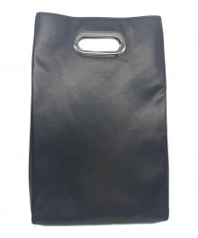 SOFTHYPHEN（ソフトハイフン）の古着「FAUX LEATHER EYELET HANDLE BAG」｜ブラック