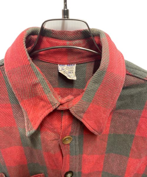 big mac（ビッグマック）BIG MAC (ビッグマック) 70's チェックシャツ レッド サイズ:XLの古着・服飾アイテム