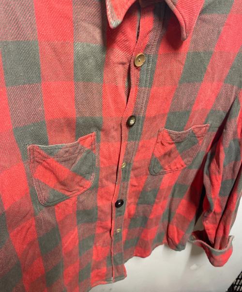 big mac（ビッグマック）BIG MAC (ビッグマック) 70's チェックシャツ レッド サイズ:XLの古着・服飾アイテム