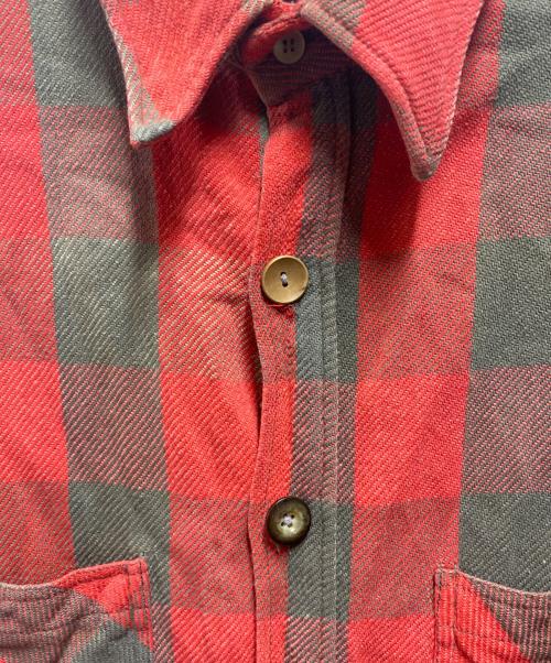 big mac（ビッグマック）BIG MAC (ビッグマック) 70's チェックシャツ レッド サイズ:XLの古着・服飾アイテム