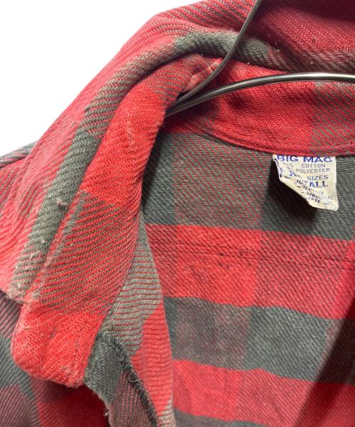big mac（ビッグマック）BIG MAC (ビッグマック) 70's チェックシャツ レッド サイズ:XLの古着・服飾アイテム