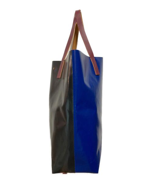 MARNI（マルニ）MARNI (マルニ) バイカラーロゴトートバッグ ブラックの古着・服飾アイテム