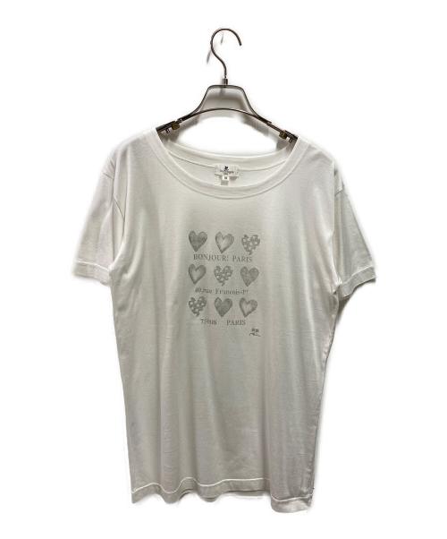 courreges（クレージュ）courreges (クレージュ) Tシャツ ホワイト サイズ:9の古着・服飾アイテム