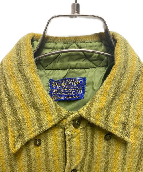 PENDLETON（ペンドルトン）PENDLETON (ペンドルトン) 60s~70sウールシャツ グリーン サイズ:Ｍの古着・服飾アイテム