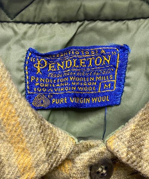 PENDLETON（ペンドルトン）PENDLETON (ペンドルトン) 60s~70sウールシャツ グリーン サイズ:Ｍの古着・服飾アイテム