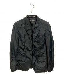 ISSEY MIYAKE（イッセイミヤケ）の古着「パッカリングジャケット」｜ブラック