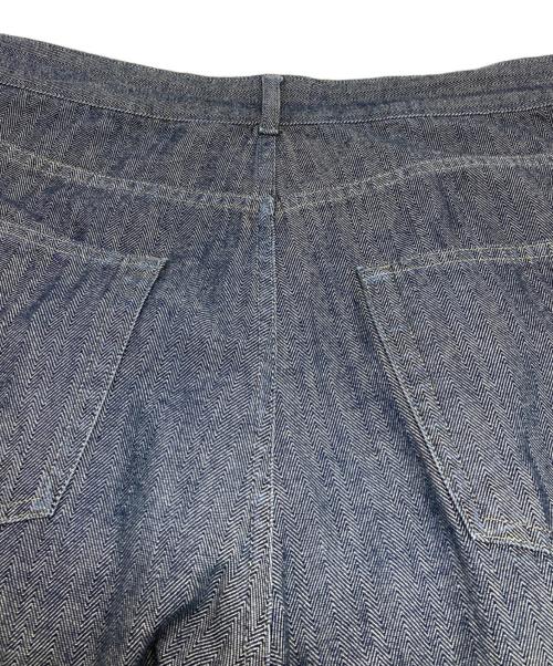 JIL SANDER（ジルサンダー）JIL SANDER (ジルサンダー) ヘリンボーンツイルパンツ グレー サイズ:33の古着・服飾アイテム