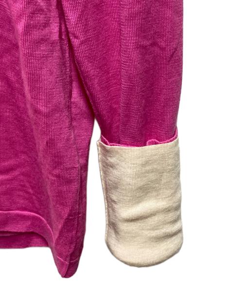 DES PRES（デ プレ）DES PRES (デ プレ) ウーステッドウール クルーネックプルオーバー ピンク サイズ:FREEの古着・服飾アイテム