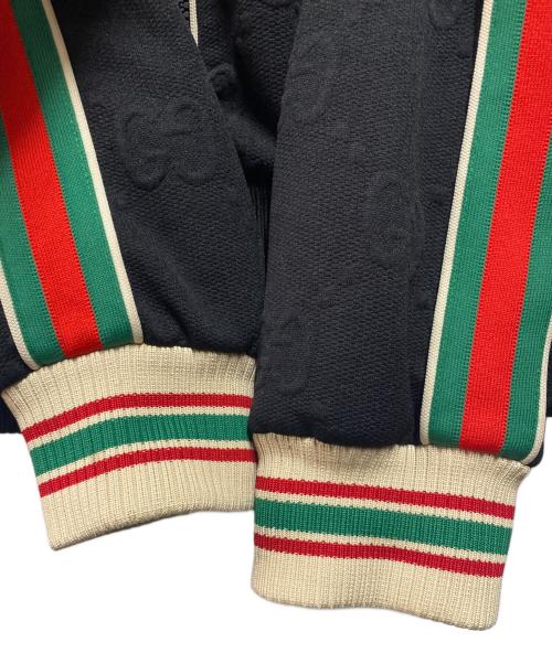 GUCCI（グッチ）GUCCI (グッチ) GGジャージー ジャカード ジップジャケット ブラック サイズ:Ｍの古着・服飾アイテム