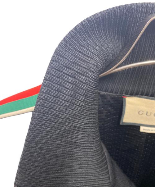 GUCCI（グッチ）GUCCI (グッチ) GGジャージー ジャカード ジップジャケット ブラック サイズ:Ｍの古着・服飾アイテム