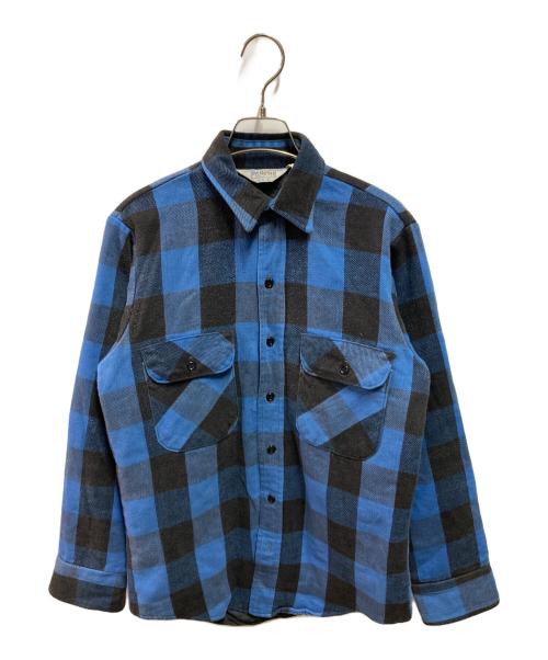 FIVE BROTHER（ファイブブラザー）FIVE BROTHER (ファイブブラザー) 70's キルティングネルシャツ ブルー サイズ:Sの古着・服飾アイテム